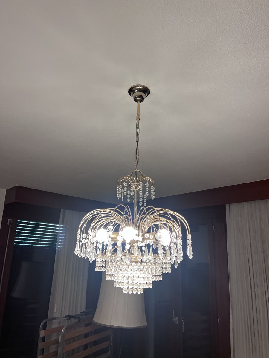 Lampadari & plafoniere: Kronleuchter mit Kristallen, Messing, gebraucht – Usato da Bern venduto da Ricardolini