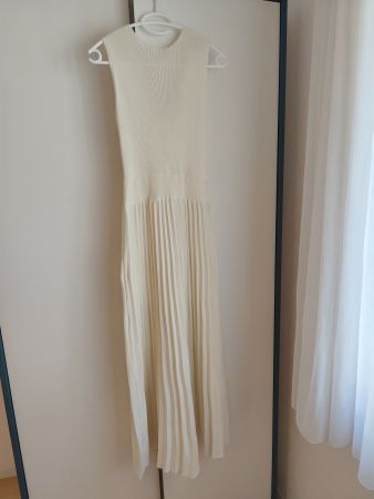Kleid ärmellos gerippt Viskose NEU