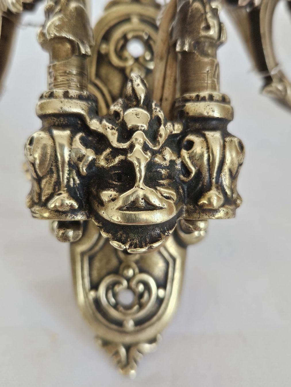 Lampes: Antike Wandlampe / Messing – D'occasion à Werthenstein par Marsche1 1