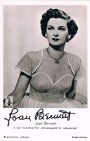 Joan Bennett 1910-90 Autogramm signiert Vintage Foto 9x14cm