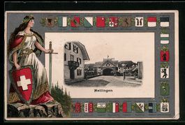 Mellingen, Strassenpartie am Tor, Helvet