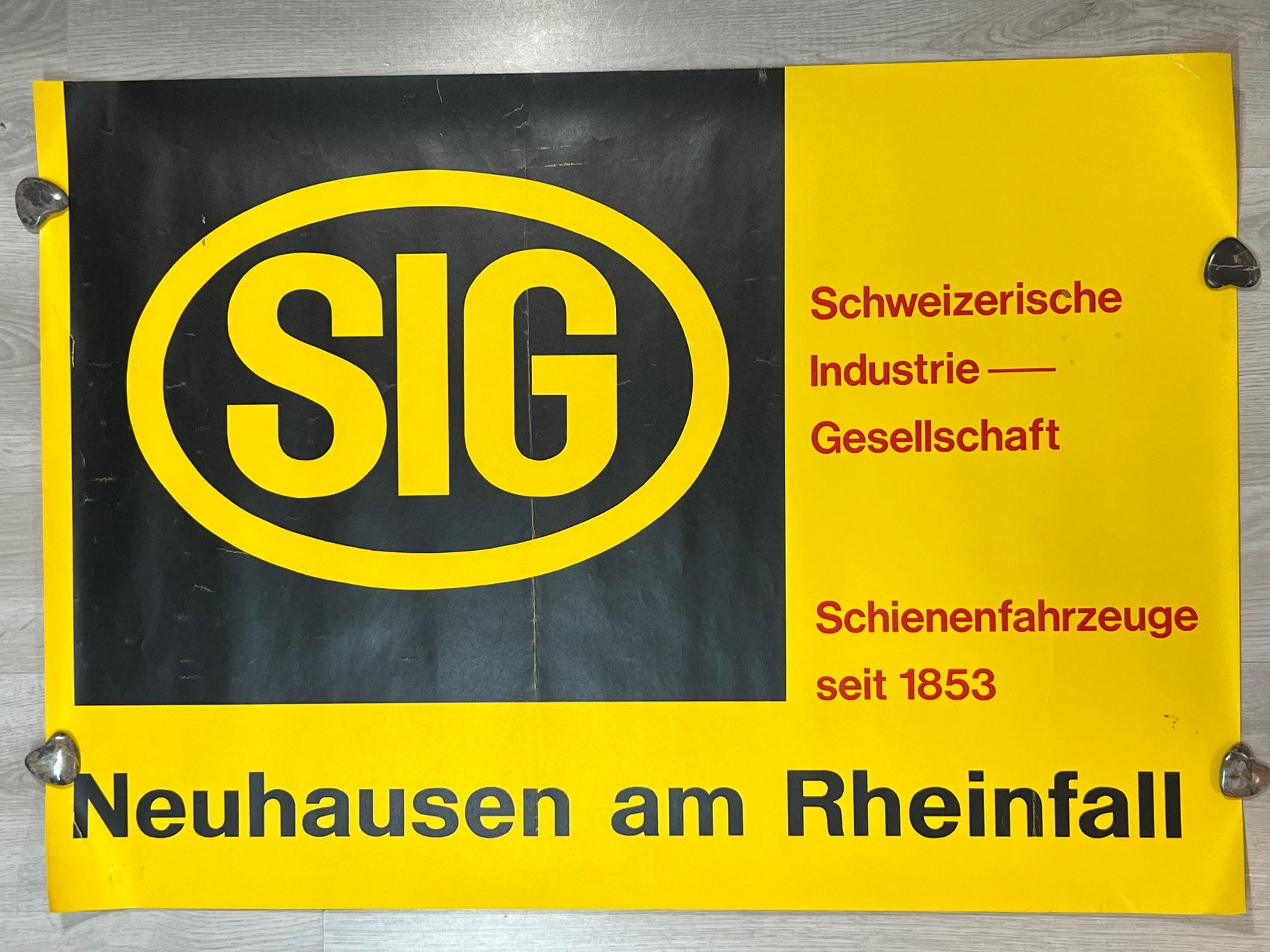 Foto & Immagini: Plakat SIG Schweizerische Industrie Gesellschaft – Usato da Vaduz venduto da Unikate-Markt