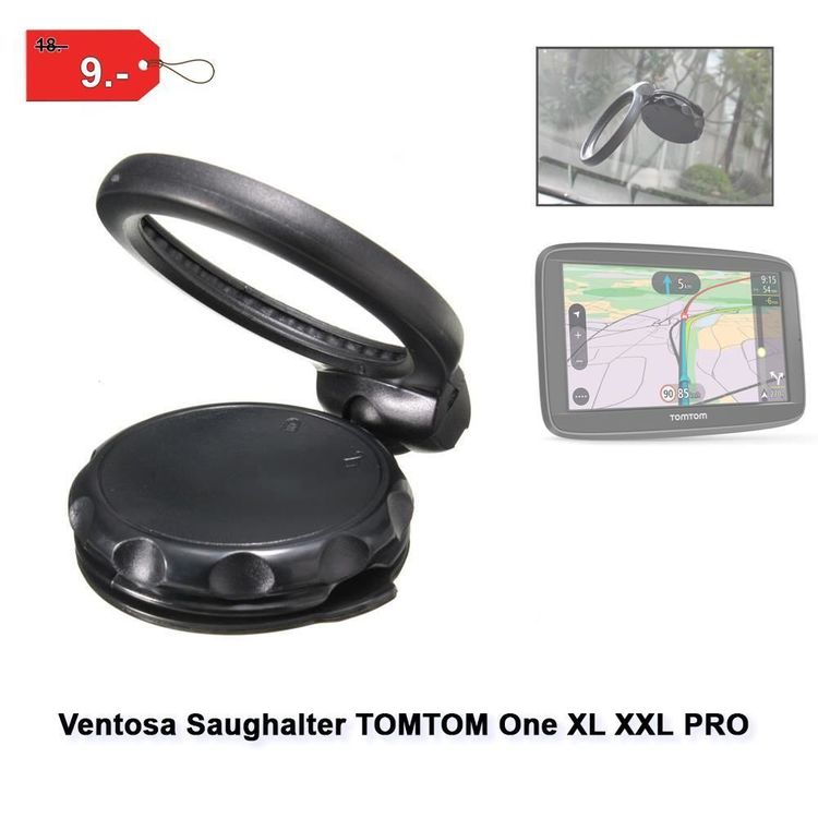 GPS Halterung Mit Saugnapf Für TomTom Geräte - Windschutzscheibenhalterung Für Auto
