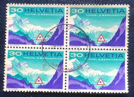 4 er Block Nr.451 mit Stempel