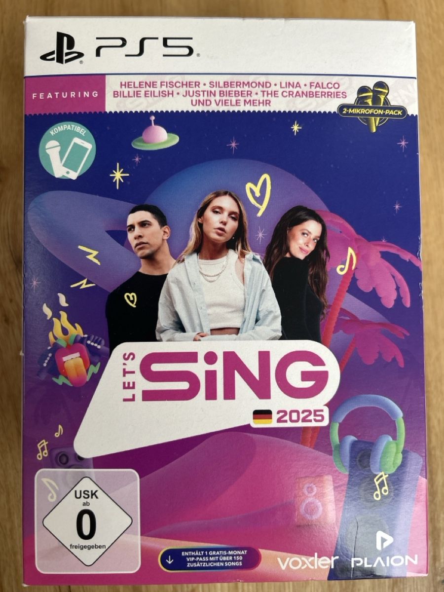 Spiele: Let's Sing PS5 mit zwei Mikrofonen – Neu (gemäss Beschreibung) aus Eigenthal von dog111