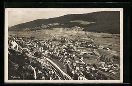 Vallorbe, Ortsansicht mit Blick ins Tal