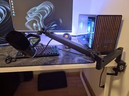 AM8 Mikrofon mit Elgato Wave Mic Arm Low Profile VB