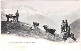 Mont-Blanc et Aiguille Verte (mit Publikum) ca. 1915 (VS)