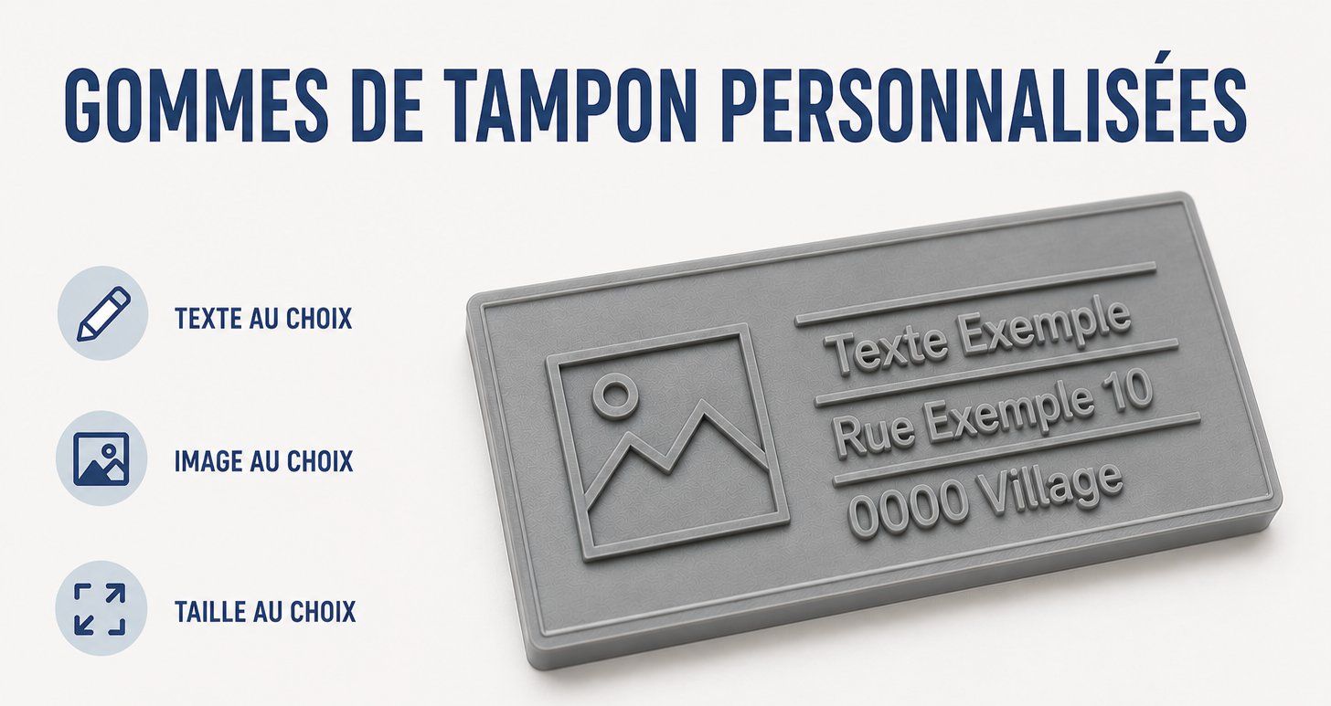 Timbri: Personalisierte Stempel-Textplatten - Stempelgummi – Nuovo e nell'imballaggio originale da Brugg AG venduto da WP3325 1