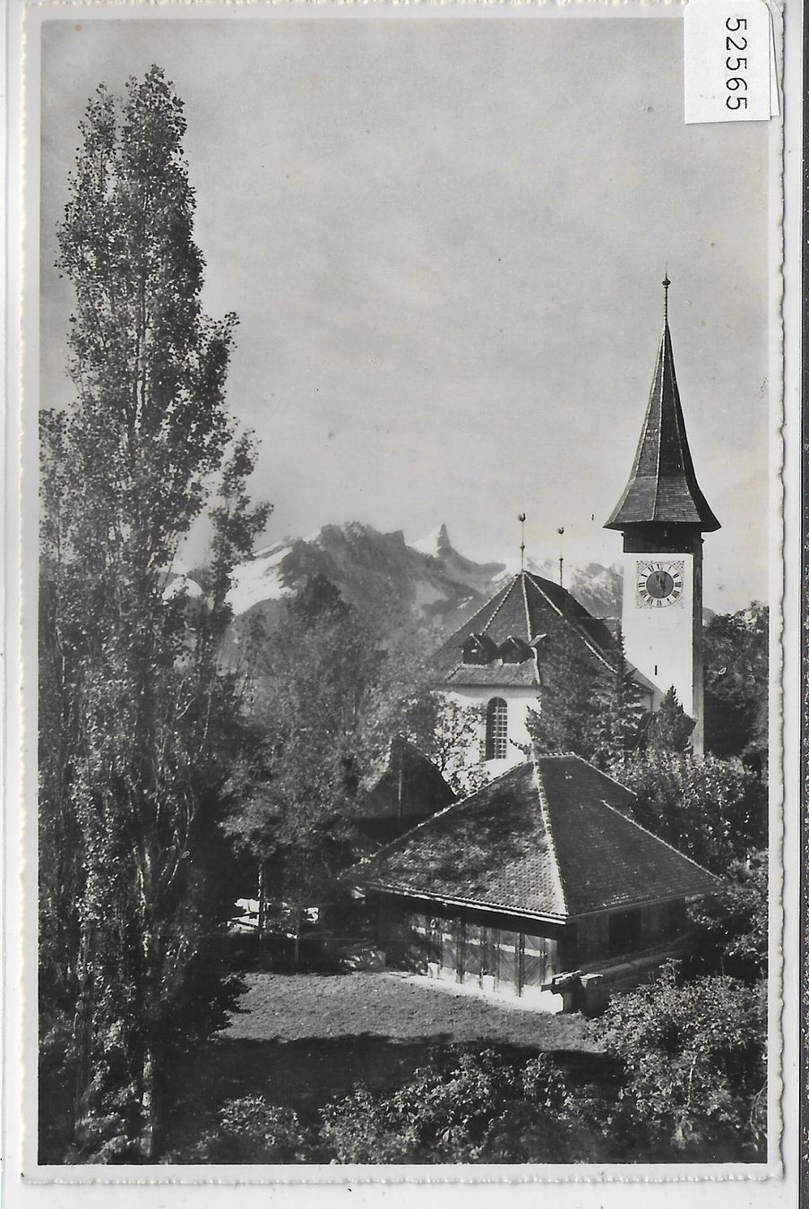 Ansichtskarten: Sigriswil - Kirche mit Stockhorn – Gebraucht aus Ettingen von Kartenplanet