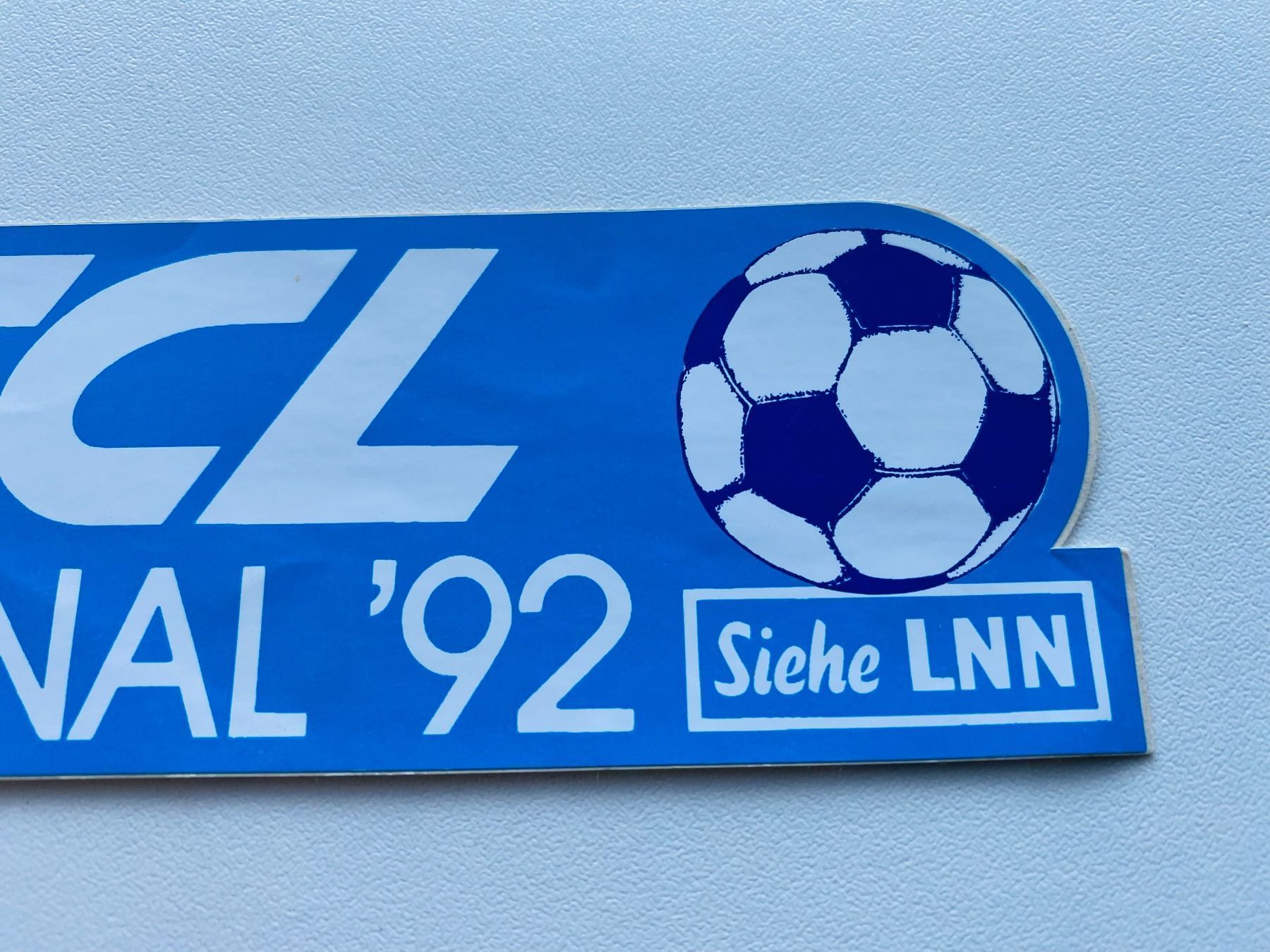 FCL Cupfinal 1992 Original Kleber Sticker FC Luzern RAR (Gebraucht) in ...