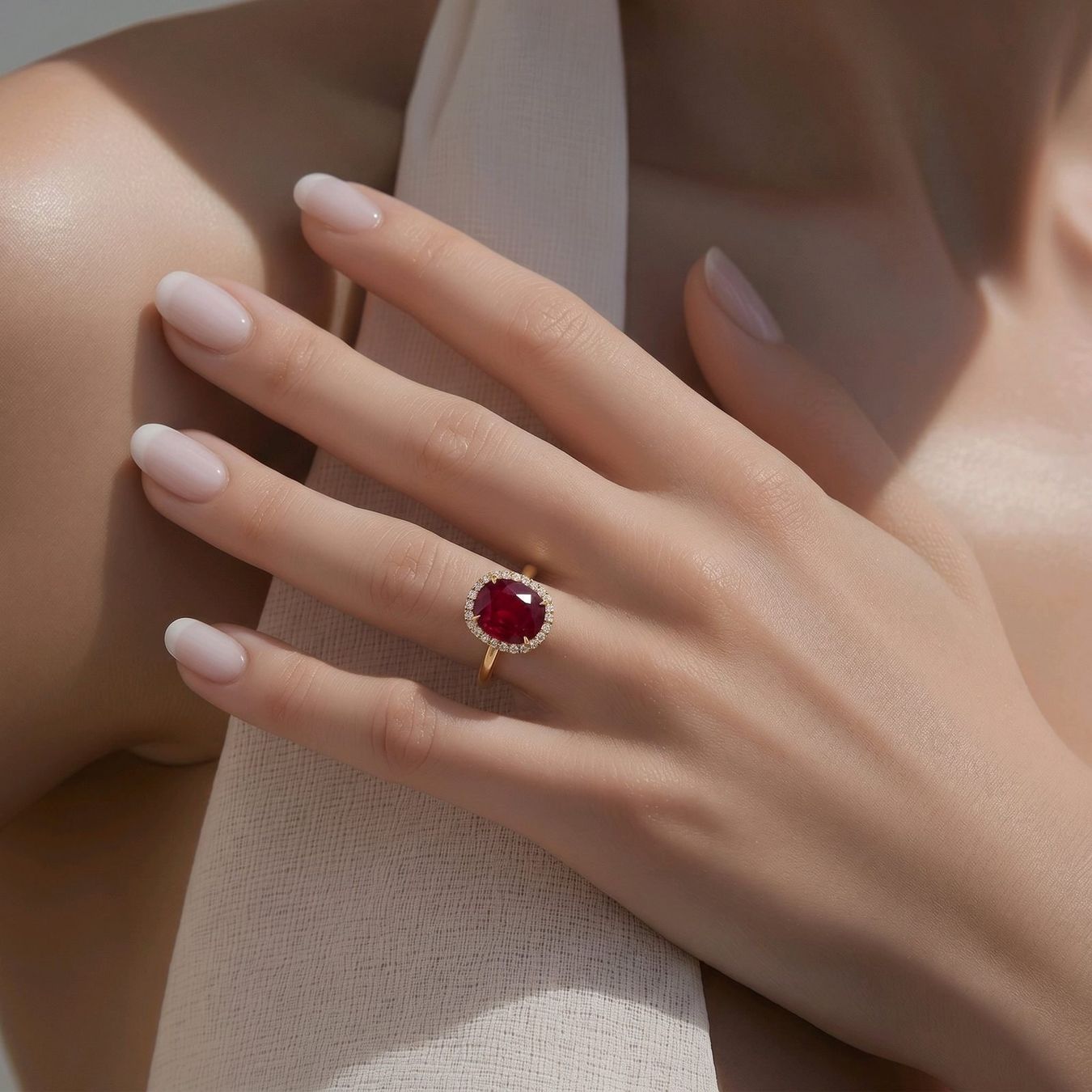Bagues: 4.30tcw Rubin-Ring 14k Gelbgold – Neuf avec emballage d'origine à Illnau par Juwelier_Mahler_GmbH 1