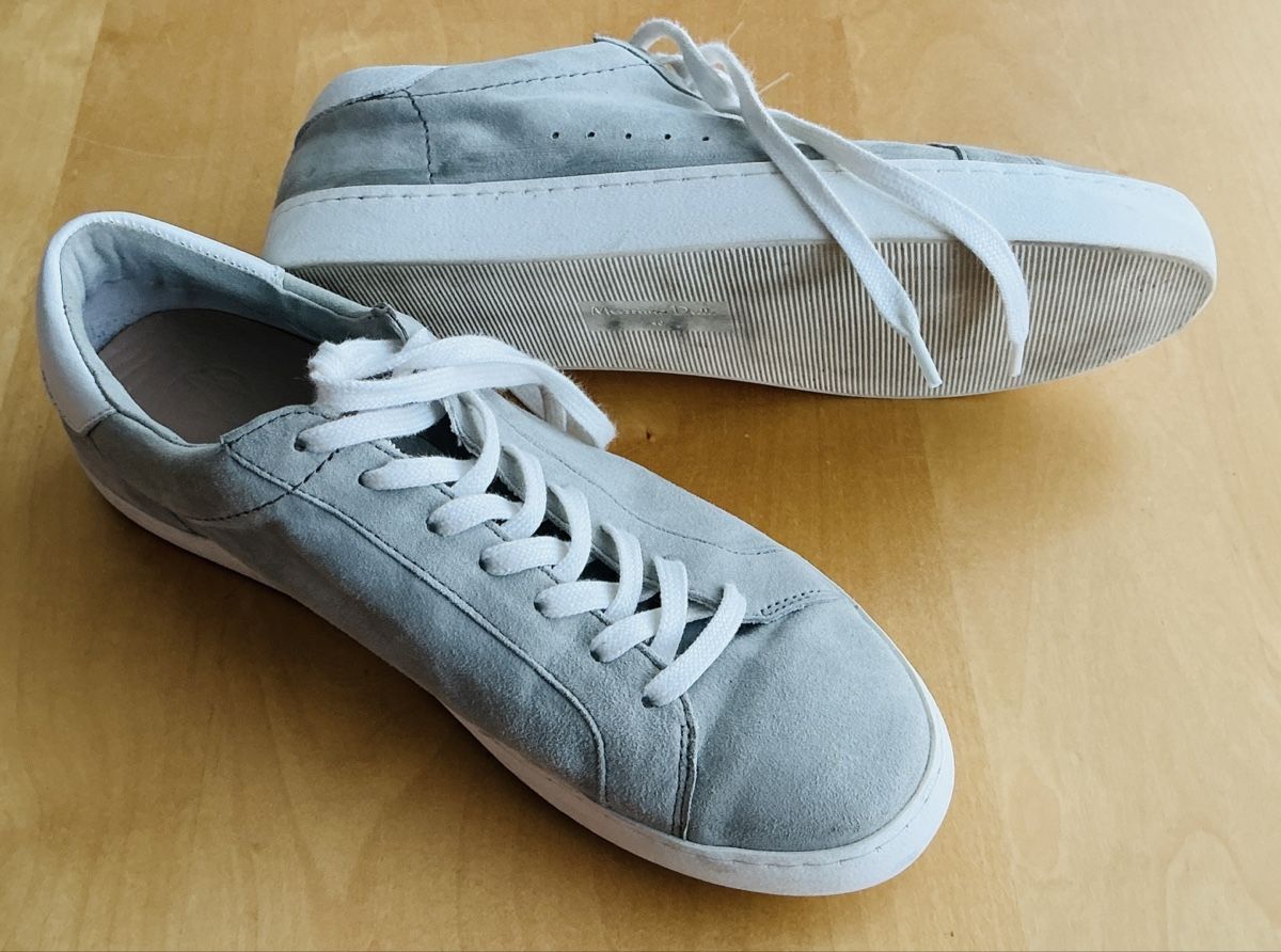 Massimo Dutti Scarpe da donna: Massimo Dutti Schnürschuhe in grau aus echtem Leder Gr. 40 – Nuovo (secondo la descrizione) da Kreuzlingen venduto da LoveTheSea 1