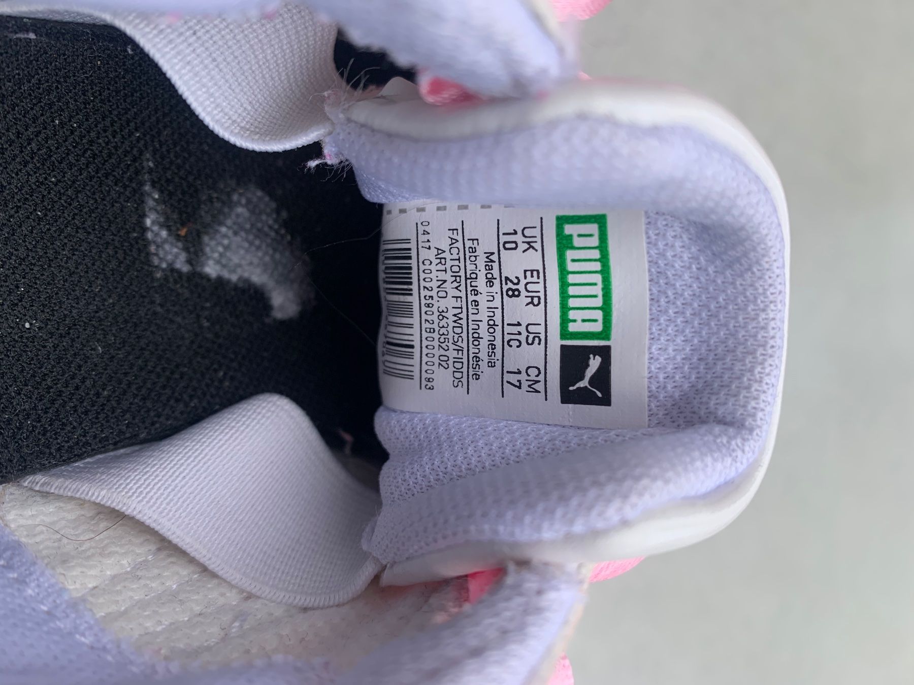 Puma Scarpe per ragazze: Mädchenschuhe PUMA, weiss, Gr. 28 . – Nuovo (secondo la descrizione) da Schaffhausen venduto da 1963CD 3
