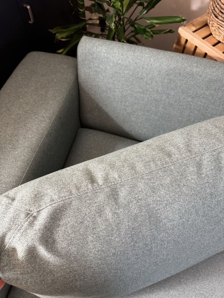 Pfister Divani: Retro 3er Sofa in hellblauem Stoffbezug, Pfister, Stoffcouch – Usato da Wettingen venduto da JasminL92-3 5