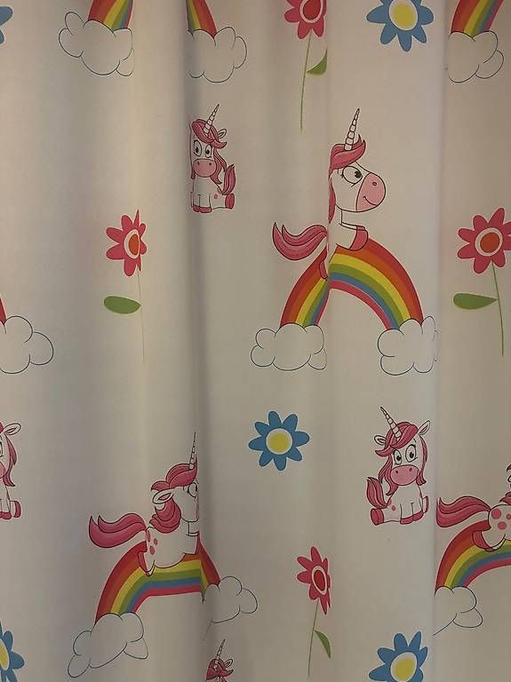 Rideaux: Kinderzimmer-Vorhang mit Einhörnern & Regenbogen – D'occasion à Zürich par Eti31 2