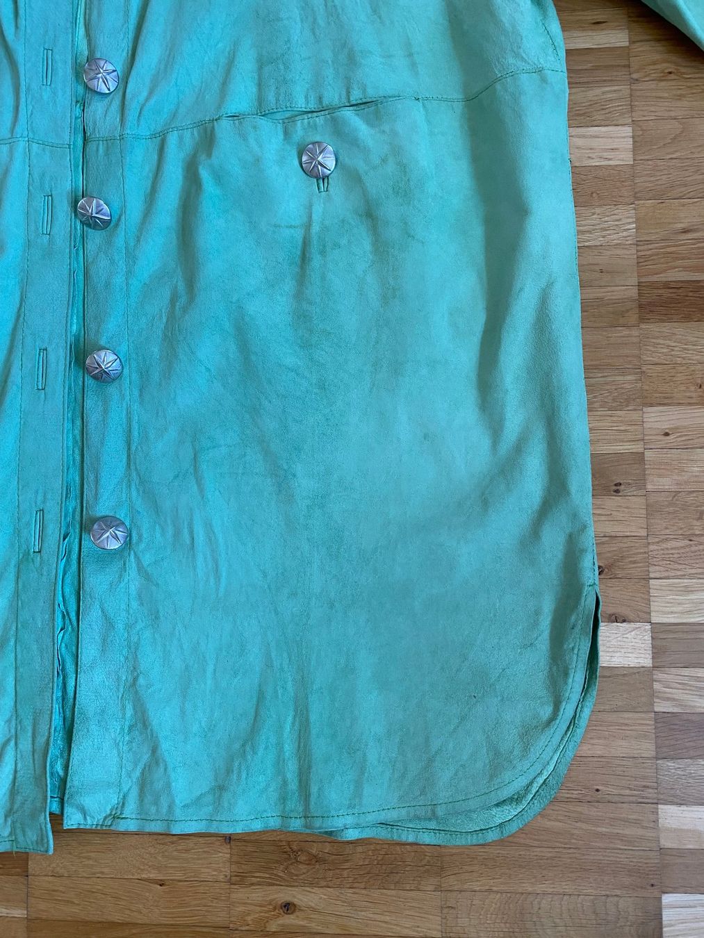Jacken: Jacke grün, Gr.42-44, Länge 86cm – Gebraucht aus Kastanienbaum von Muenchnerkindl1 2
