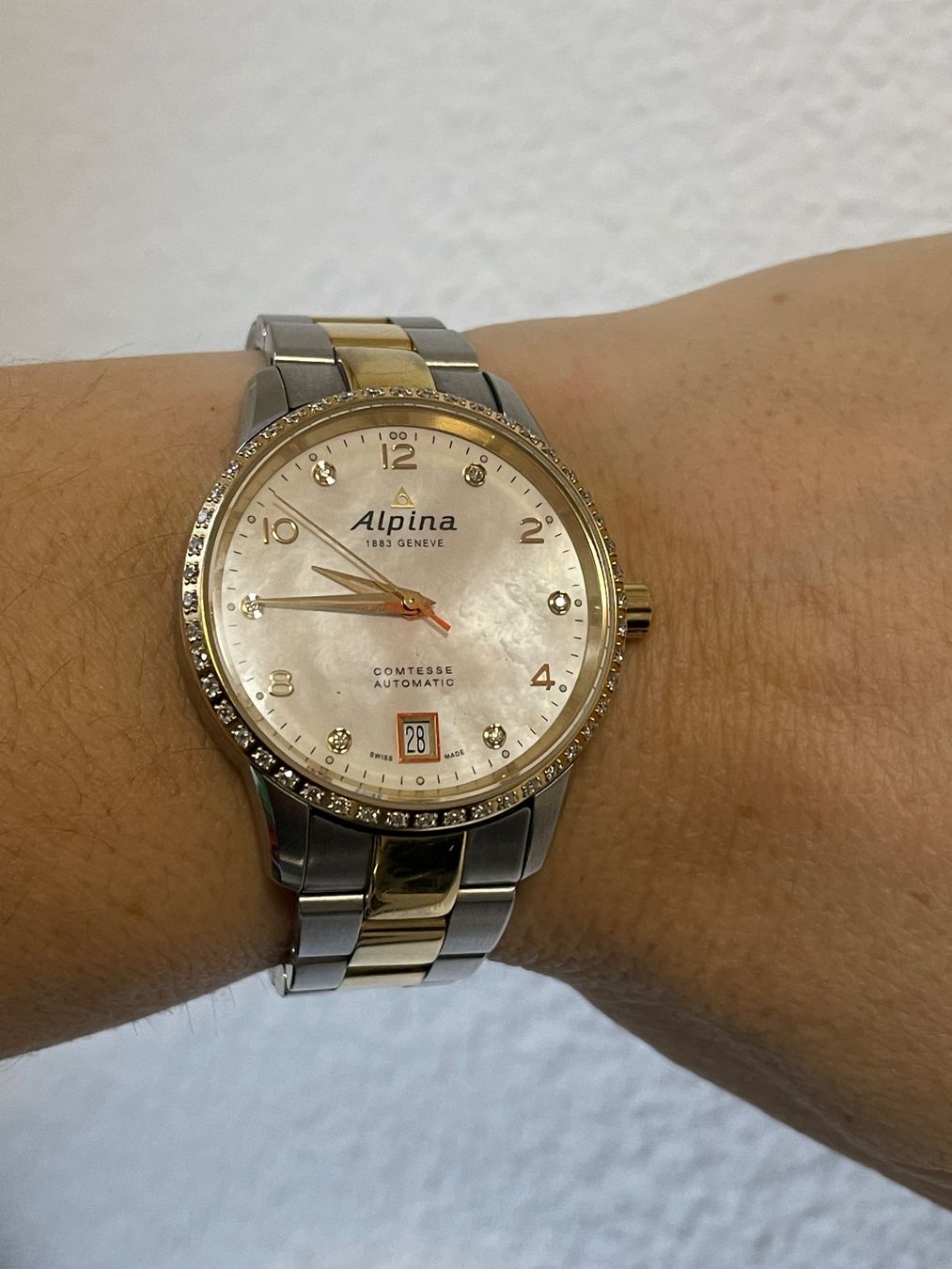 Alpina Orologi: Alpina Comtesse Automatic avec 54 diamant – Usato da Worben venduto da benit.drn 2