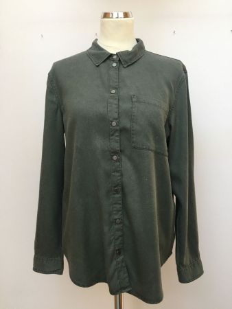 Hemd / Bluse / Oliv / Grün / S / 36