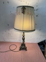  Antike Tischlampe Messing Engel (32)