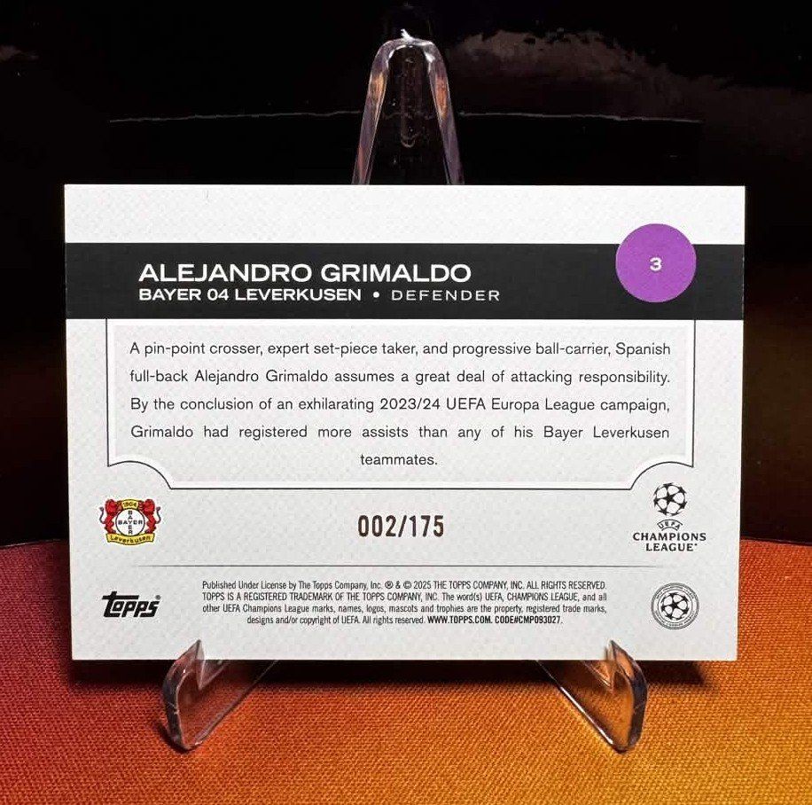 Topps Sammelbilder & Trading cards: 4 Nummerierte Karten / Topps UCC 2024-2025 Flagship / Bundle – Neu (gemäss Beschreibung) aus Berneck von GL-Tradingcards 7