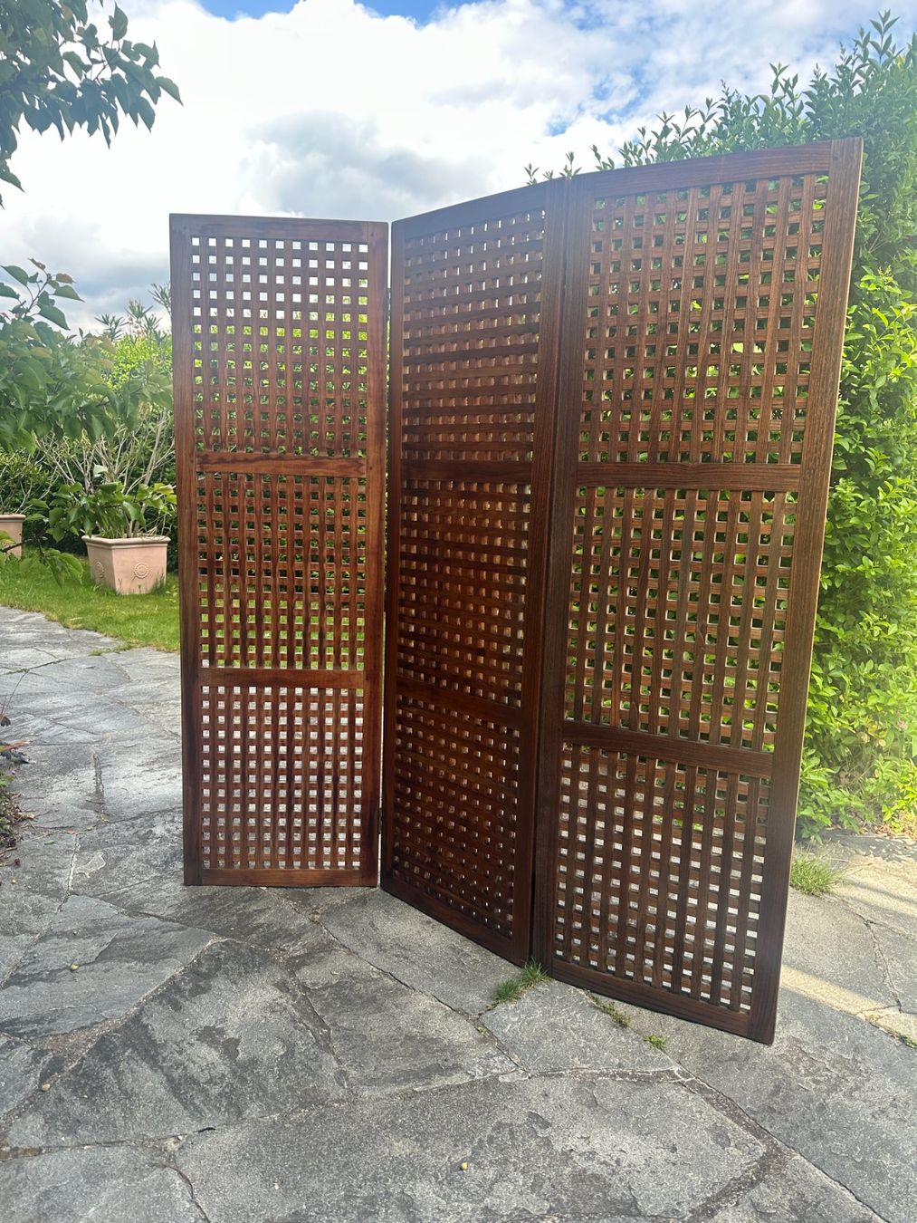 Paravents: Teak Gräting Paravent – D'occasion à Rüschlikon par Felix2 3