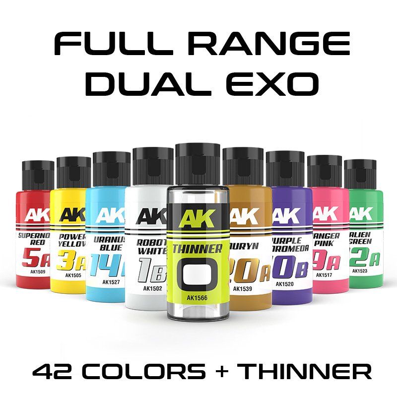 Colori: FULL RANGE DUAL EXO – 42 references + 4 Thinner – Nuovo e nell'imballaggio originale da Châtel-St-Denis venduto da GaumeCH