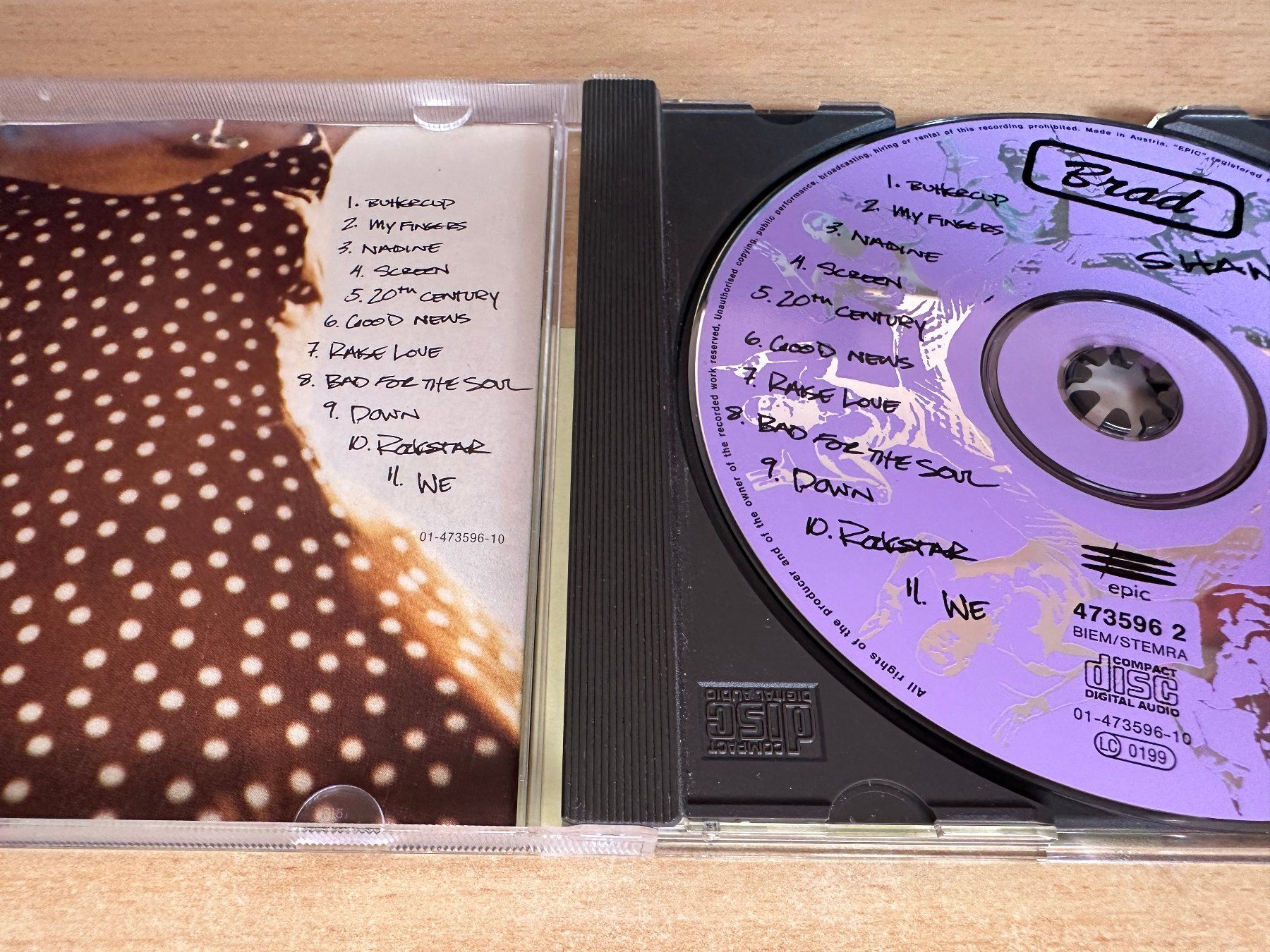 CD: Brad – Shame – Usato da Rikon im Tösstal venduto da Alpenmutz 2