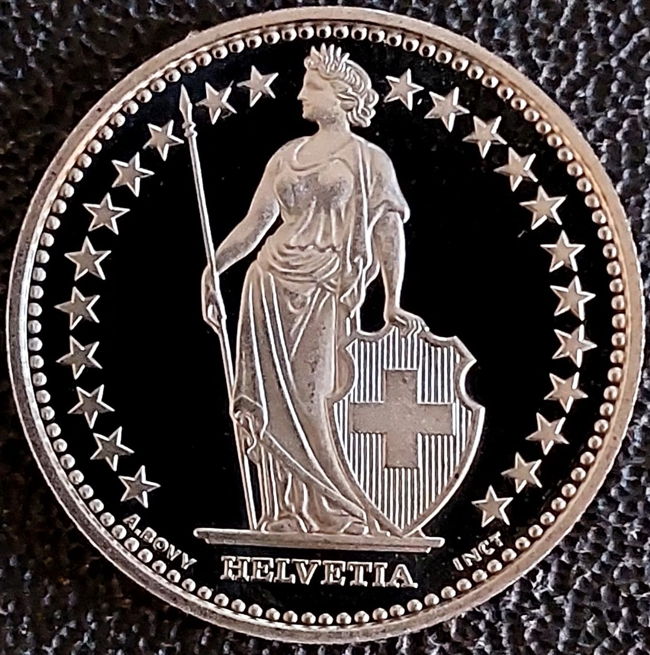Tutti le monete: 1 Franken 2013 stgl. / aus Münzsatz – Nuovo (secondo la descrizione) da Arch venduto da coinsandmore 1
