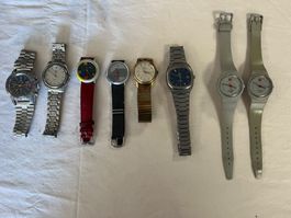 Uhren-Konvolut - Tissot, Chronograph, CAT u.a.