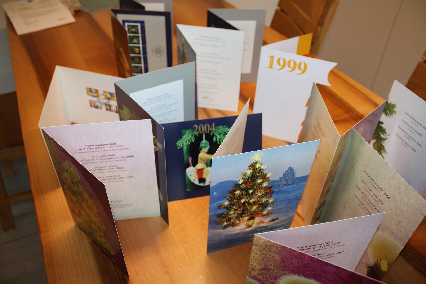 Alle Briefmarken: Weihnachts Viererblöcke Post – Gebraucht aus Buchrain von Donatello4 4