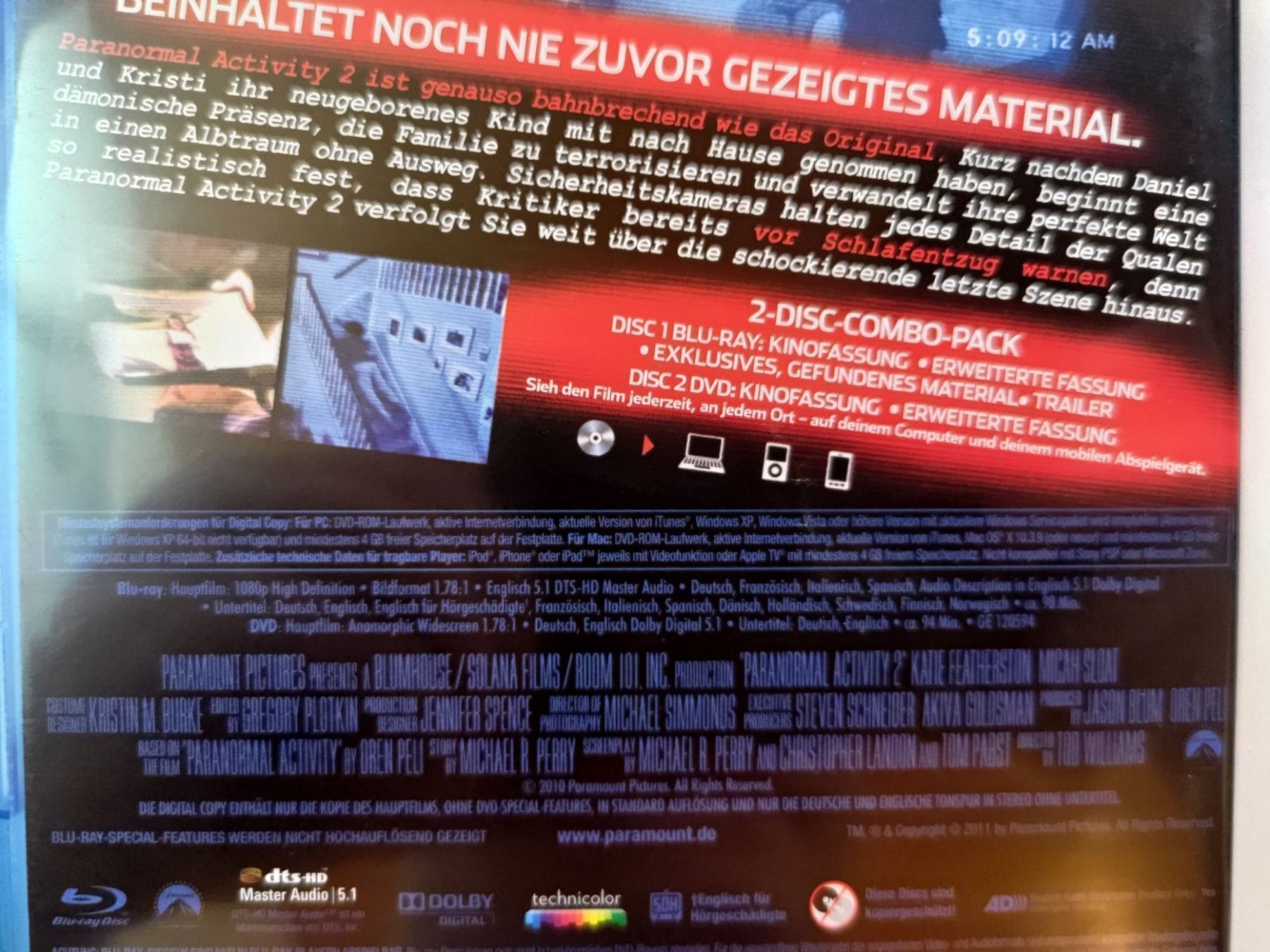 Tous les DVDs: Paranormal Activity 2 – D'occasion à Liestal par Kratzilla 3