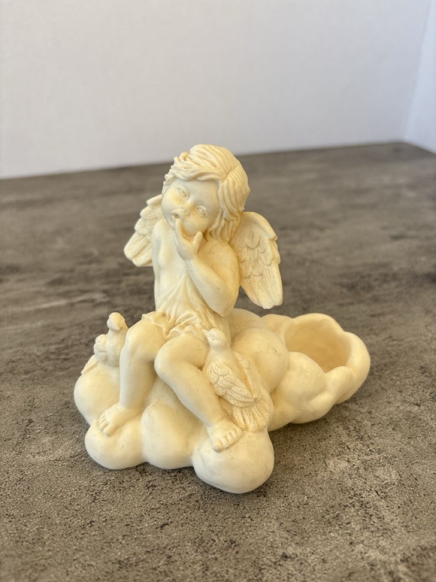 Portacandele: Kerzenhalter mit Engel Figur – Usato da Rümlang venduto da euqinom16