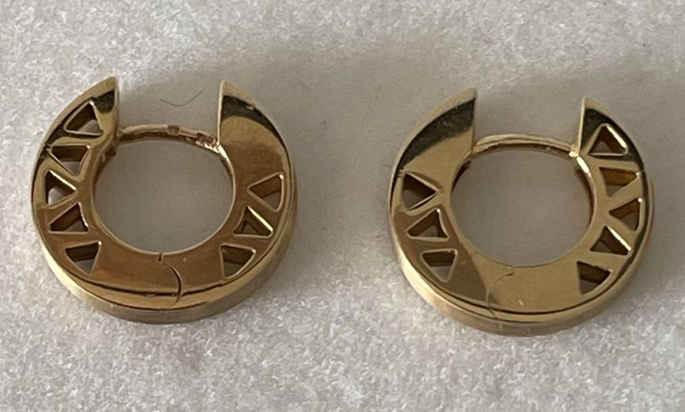 Miniblings Ethno Ohrringe - Handmade Acrylglas Ohrhänger 70mm In Gold/Rose/Schwarz