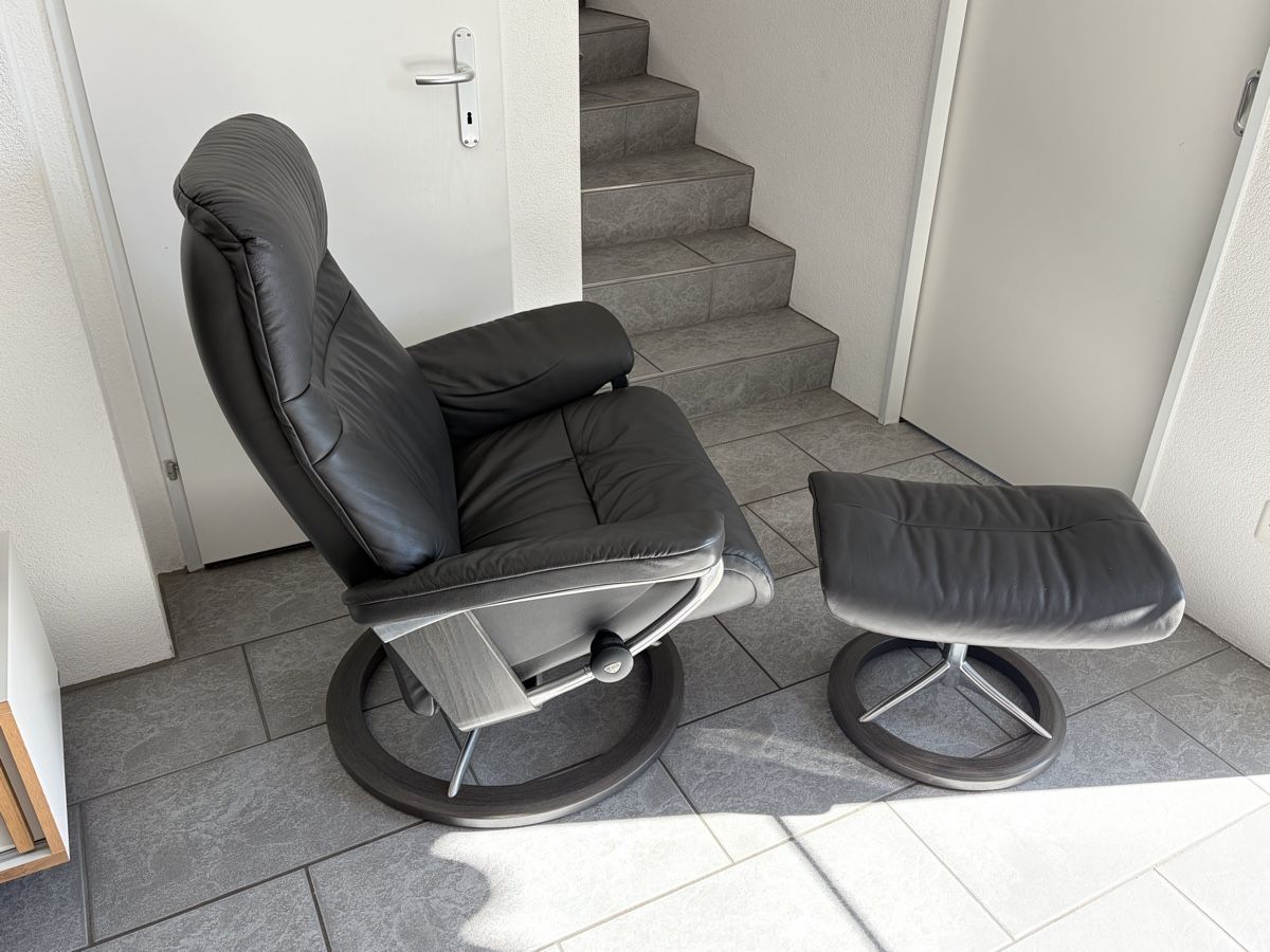 Stressless Poltrone: Stressless Sessel mit Hocker Ledersessel – Usato da Freienstein venduto da Zippi007 4