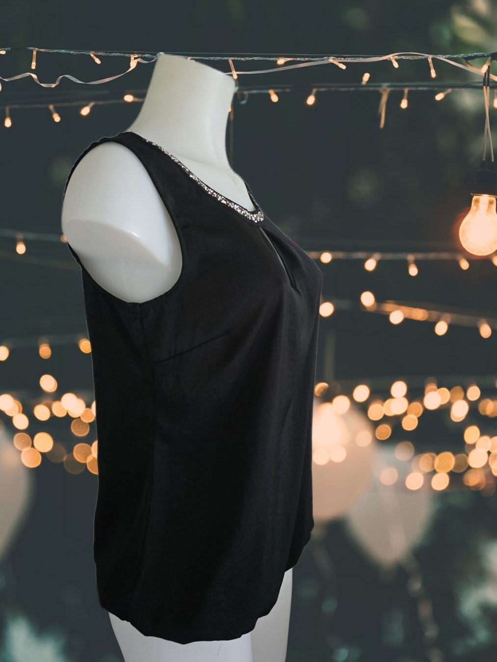 Top: Elegantes Oberteil  mit Glitzer – Nuovo (secondo la descrizione) da Aarburg venduto da Hystoria 1