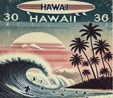 Aloha From Hawaii - Schönes Surfschild - neu