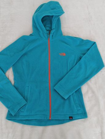 The North Face Fleecejacke mit Kapuze türkis - Top Zustand