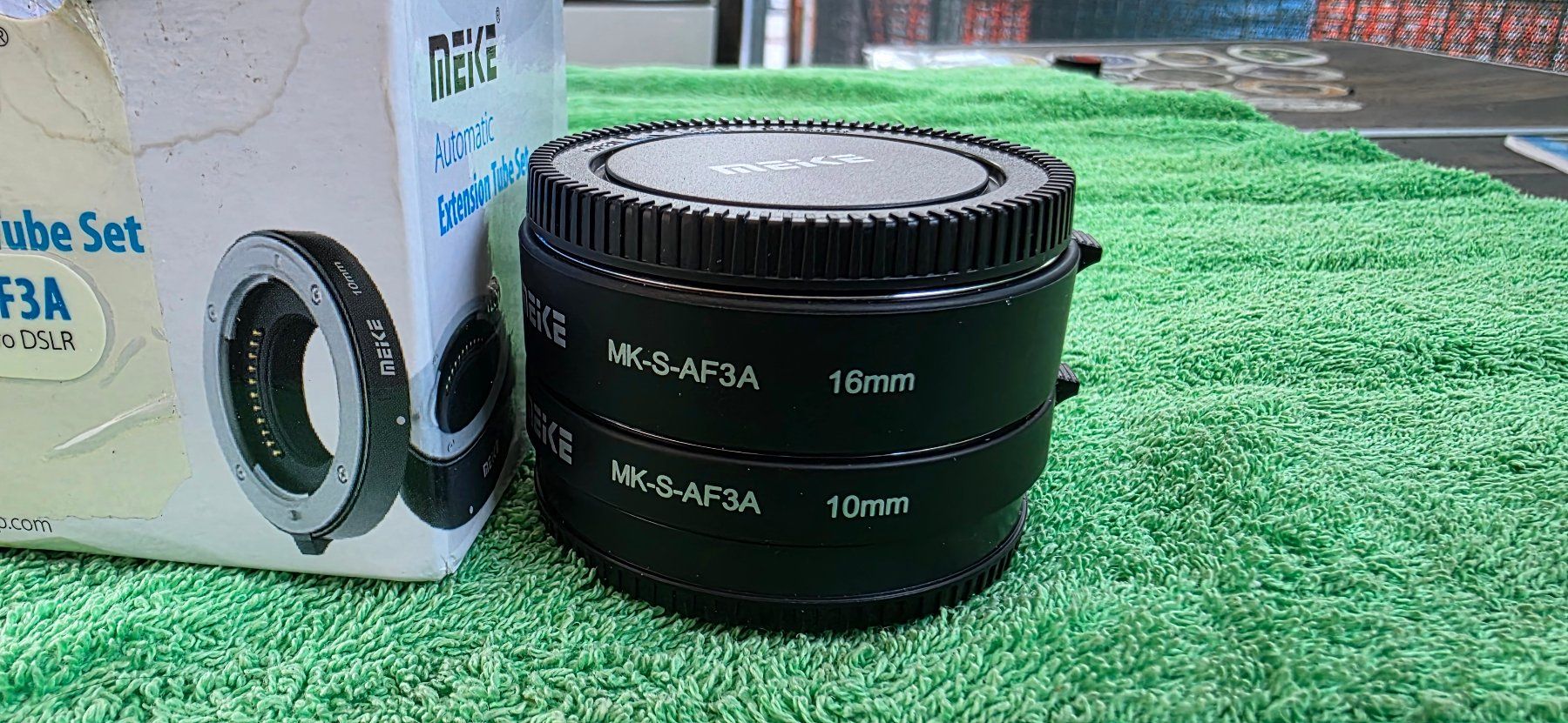 Meike Adattatori foto: Meike MK-S-AF3A Macro Ring zu Sony E-Mount-FE Mount – Usato da Cugnasco venduto da surfin60 1
