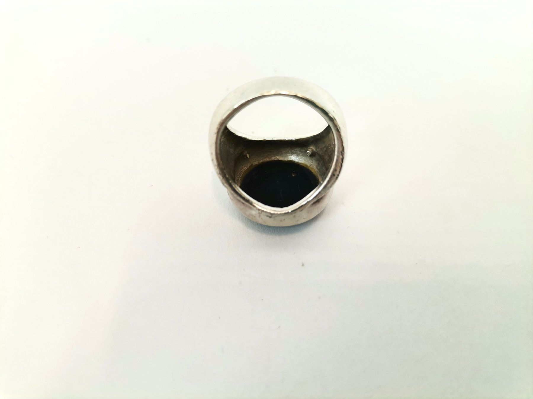 Anelli: Silberring mit Onyx Stein – Usato da Schaffhausen venduto da Restwert_SH 2