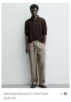 Pantalon été Zara relaxed fit