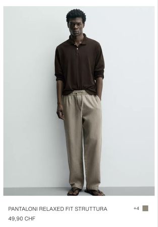 Pantalon été Zara relaxed fit
