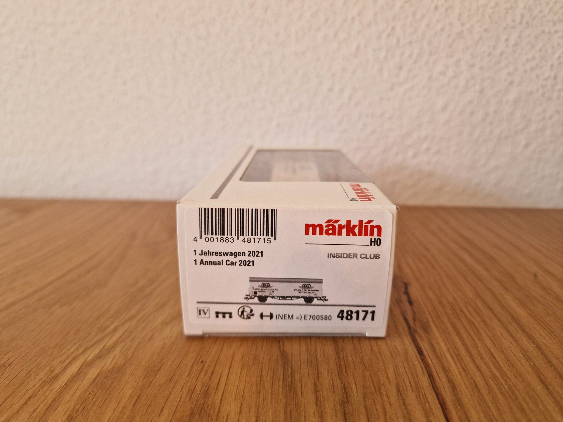 Märklin Modellini di ferrovie: DB Güterwagen Paulaner-bräu H0 – Usato da Matten b. Interlaken venduto da lor_hr9w 5