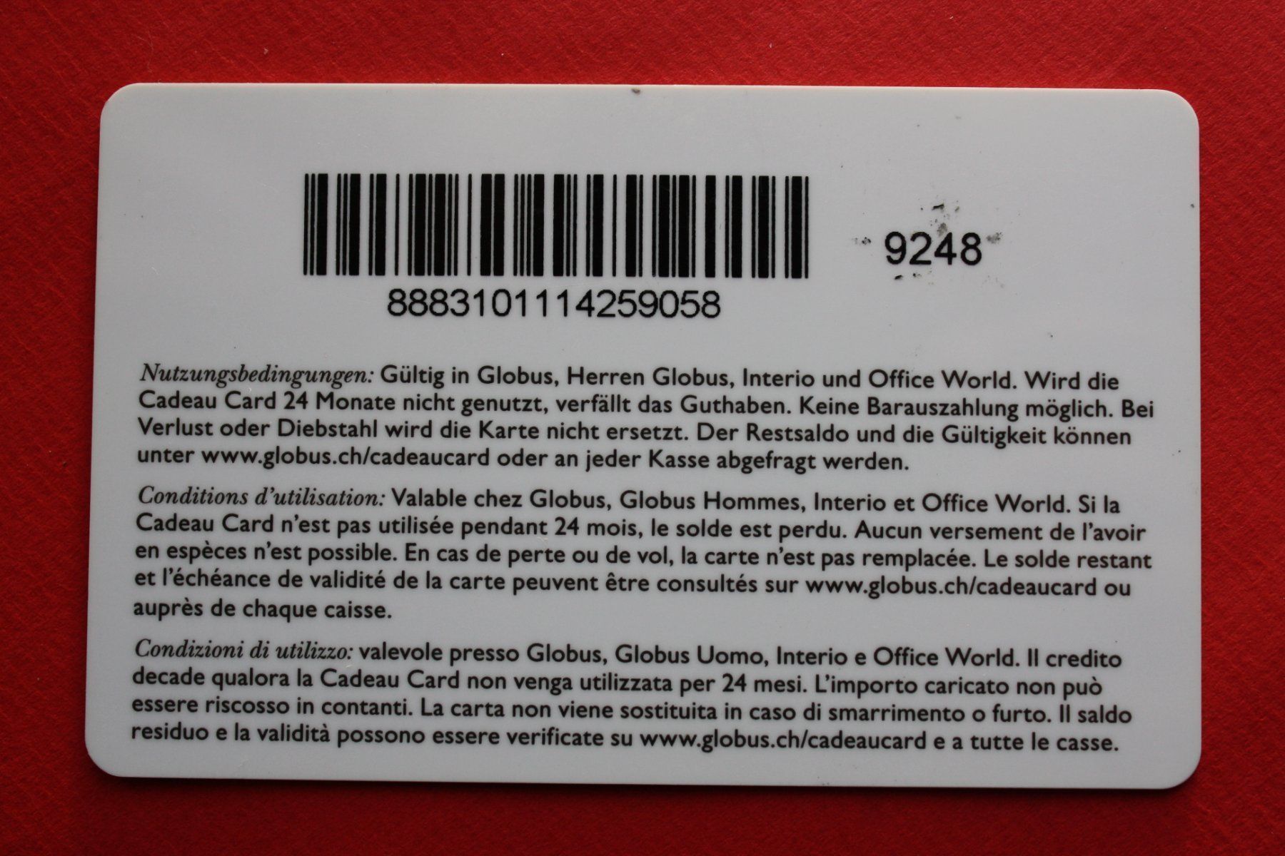 Karten: geschenkkarte – Gebraucht aus Laupen BE von Gufi57 1
