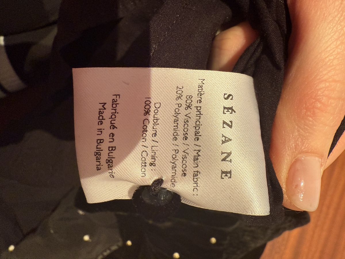 Sezane Camicette: Sezane Bluse Schwarz / Gold – Usato da Küsnacht ZH venduto da Bpn18 3