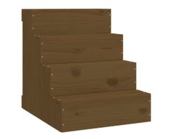 Haustiertreppe Honigbraun 40x49x47 cm Massivholz Kiefer