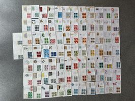 Schweiz - 86x FDC 1967-1991 4er Blocks - hoher KW