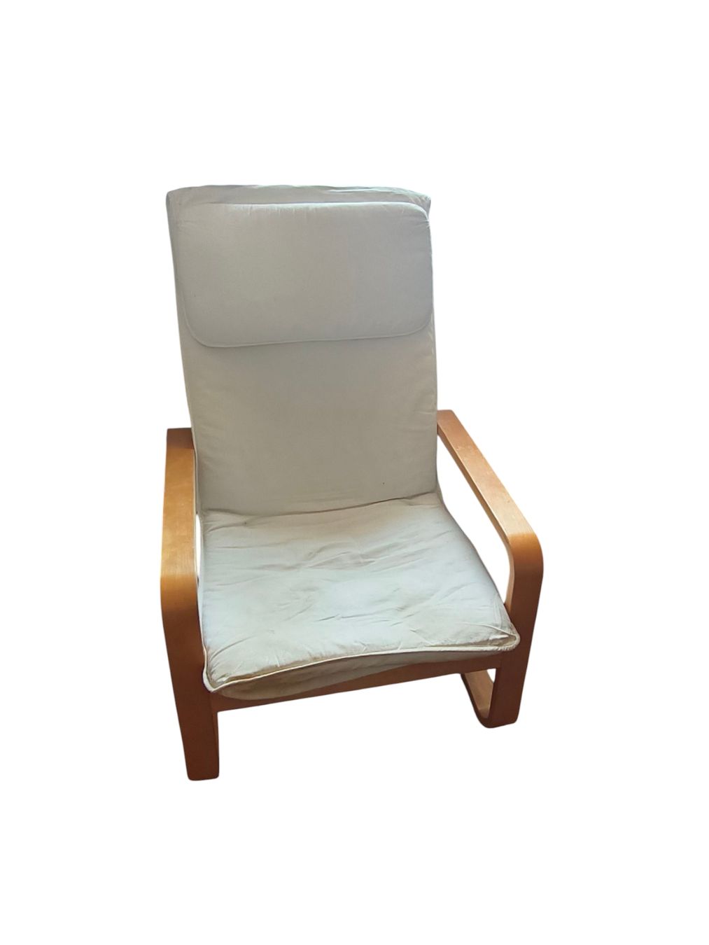 Ikea Poltrone: Fauteuil Ikea bois clair blanc – Usato da St-Séverin venduto da Murh 1