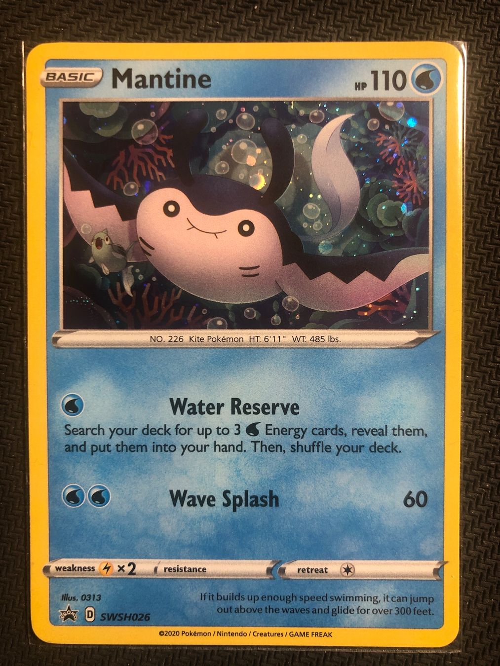 Topps Sammelbilder & Trading cards: Pokemon Mantine Holo Promo – Gebraucht aus Wangenried von Garagara