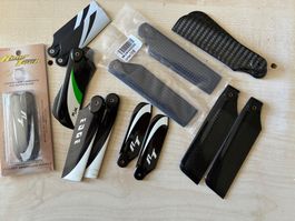 Rotor Tech Carbon Fiber Tail Rotor Blades Set 8 Stk. div. Gr